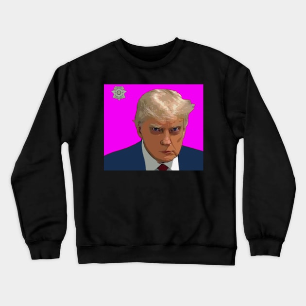 trump mugshot Crewneck Sweatshirt by oryan80